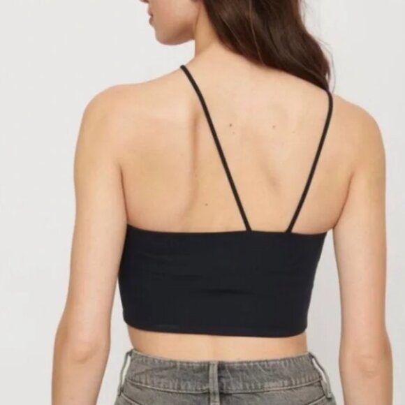 Dynamite - Asymmetrical Mini Tube Top - Black - Picture 3 of 3